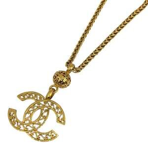 Chanel Cc Logo Chain Pendant Necklace #250178C13B